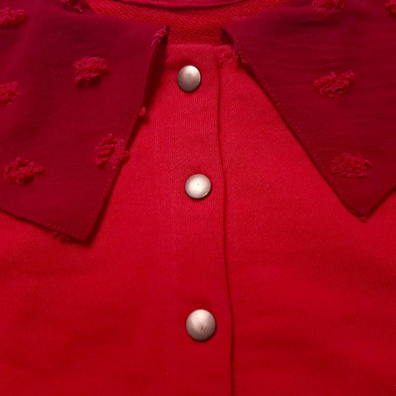 maarook「ドビーBIG衿裏毛カットソーカーディガン」(90-140cm)  【メール便送料無料】の画像