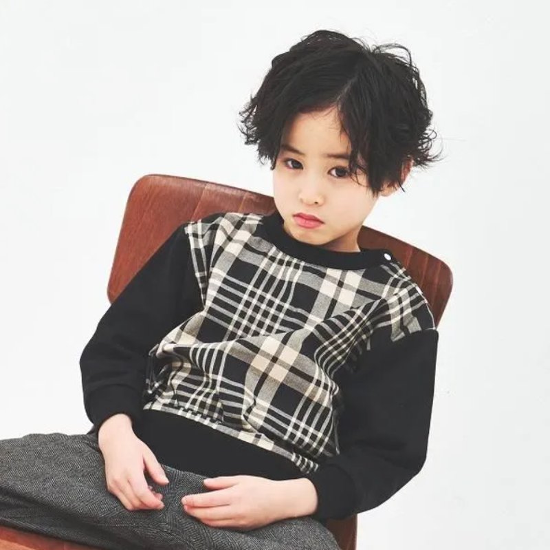 maarook 「タータンチェック 裏毛トレーナー」 (90-160cm)  サイズによりメール便可の画像