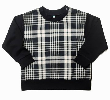 maarook 「タータンチェック 裏毛トレーナー」 (90-160cm)  サイズによりメール便可の画像