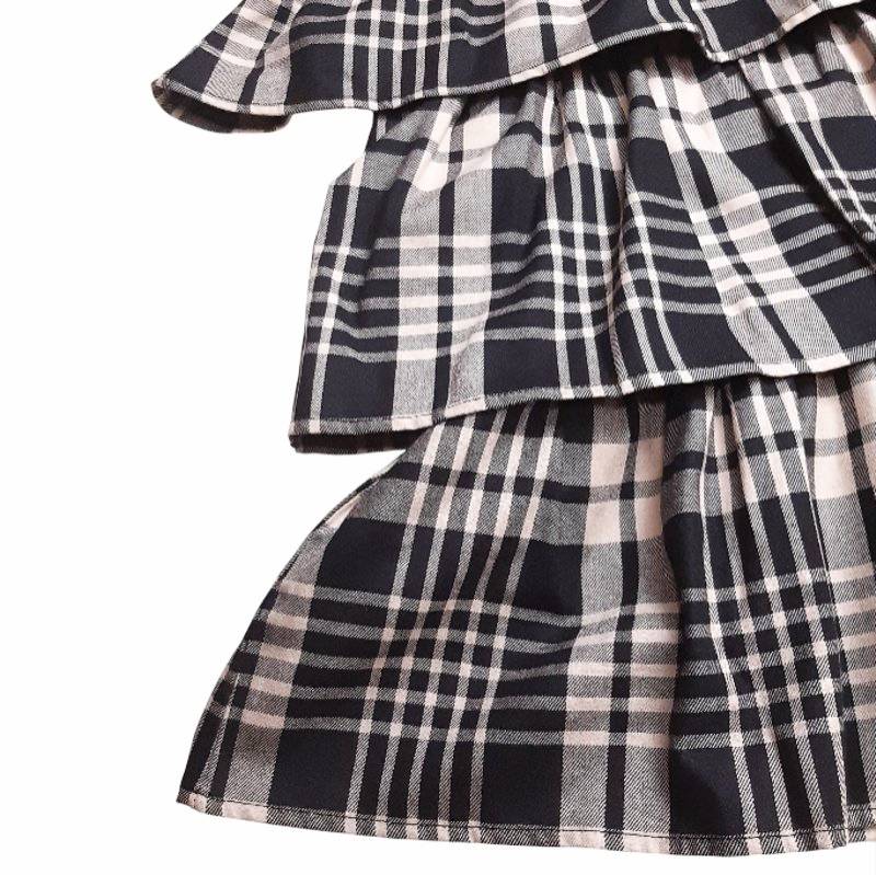 maarook 「タータンチェック ティアードジャンパースカート」 (90-160cm)  の画像
