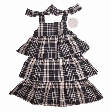 maarook 「タータンチェック ティアードジャンパースカート」 (90-160cm)  の画像