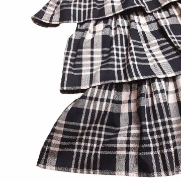 maarook 「タータンチェック ティアードジャンパースカート」 (90-160cm)  の画像