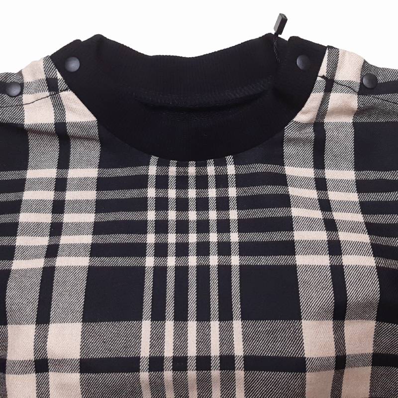 maarook「タータンチェック裏毛トレーナー＆パンツ ベビーセット」(80-90cm)   【メール便送料無料】の画像