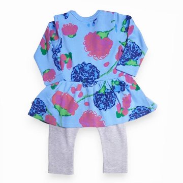 maarook「けいとうPtふわかる裏毛チュニック＆パンツ ベビーセット」(80-90cm)   【メール便送料無料】の画像