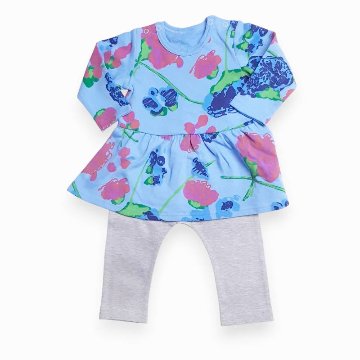 maarook「けいとうPtふわかる裏毛チュニック＆パンツ ベビーセット」(80-90cm)   【メール便送料無料】の画像