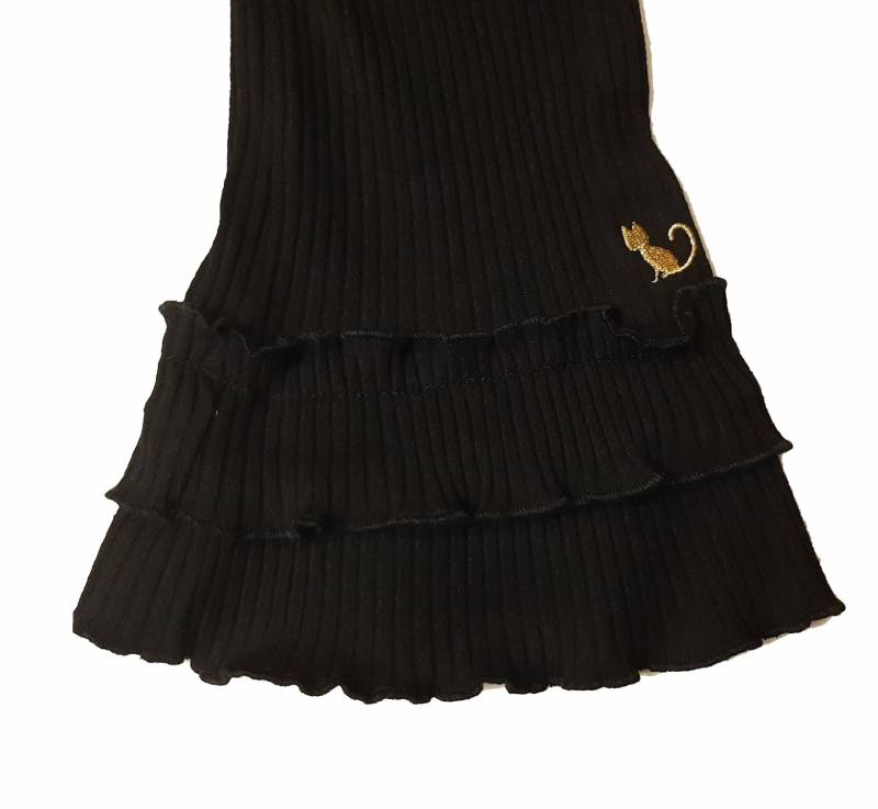 nino「裾フリル コットンリブパンツ」(90-150cm) 【メール便送料無料】の画像