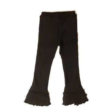 nino「裾フリル コットンリブパンツ」(90-150cm) 【メール便送料無料】の画像