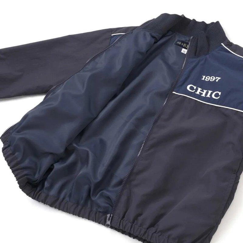 nexchic「バイカラータフタジャケット」(130-150cm) の画像