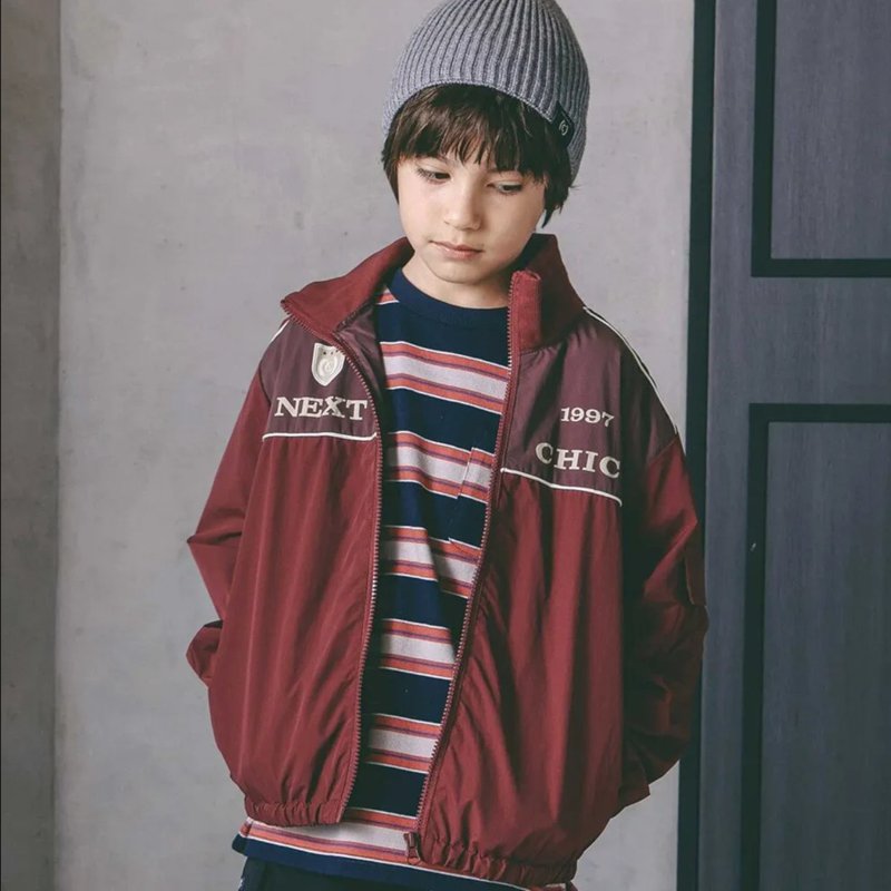 nexchic「バイカラータフタジャケット」(130-150cm) の画像