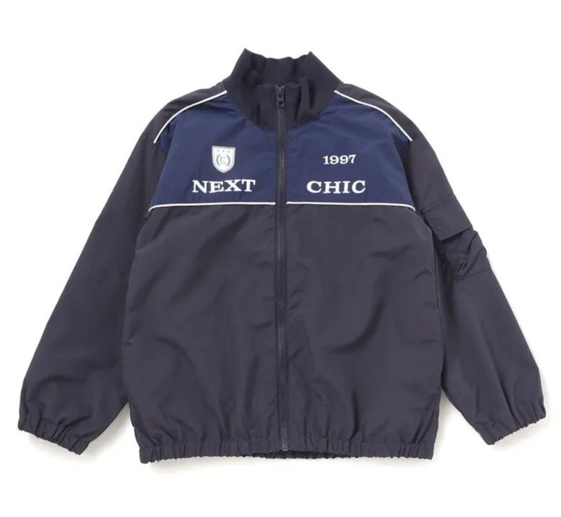 nexchic「バイカラータフタジャケット」(130-150cm) の画像