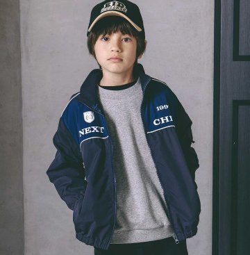 nexchic「バイカラータフタジャケット」(130-150cm) の画像