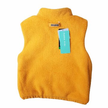 hakka baby&kids ロンドンボーダープリント【サーモライトEcoMade中綿入り】リバーシブルベスト」 (80-130cm）の画像