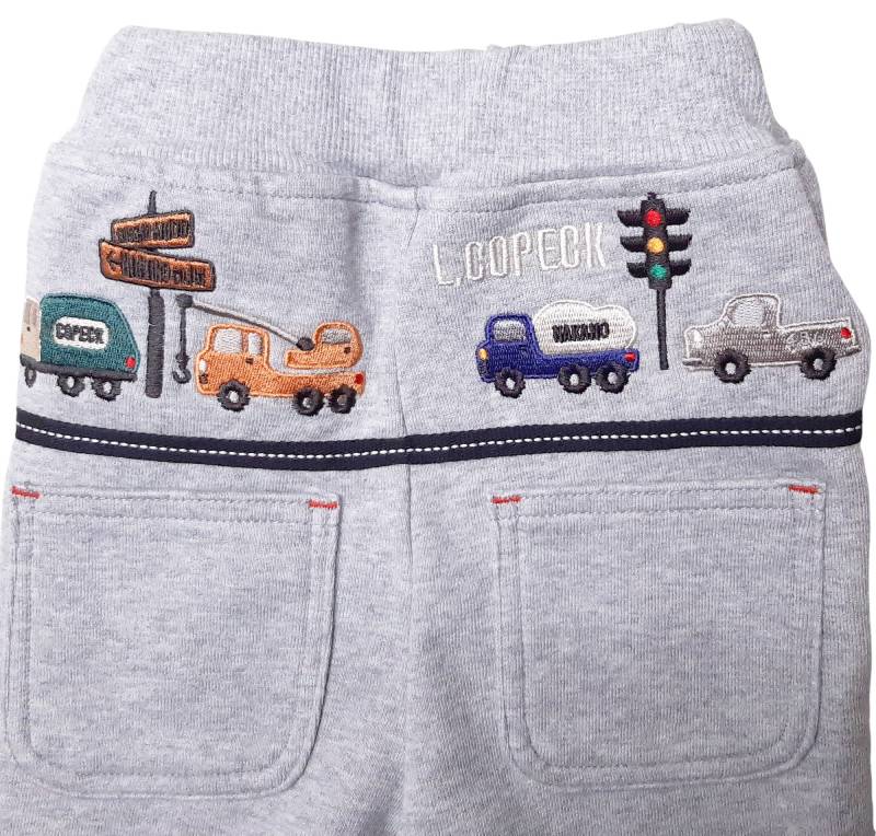L.COPECK（エルコペック）「働く車 刺繍 裏毛カットソーパンツ」(80-120cm)  【メール便送料198円対応可】の画像