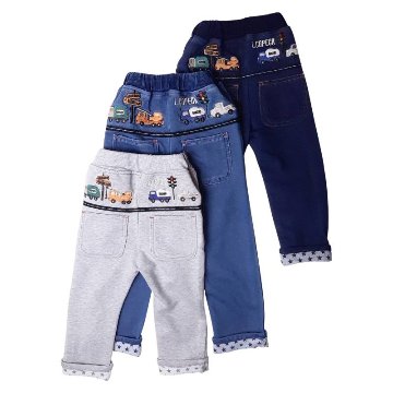 L.COPECK（エルコペック）「働く車 刺繍 裏毛カットソーパンツ」(80-120cm)  【メール便送料198円対応可】の画像