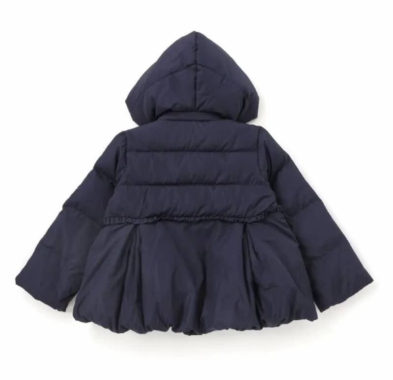 SLAP SLIP(スラップスリップ) 「フード付きリボンダウンジャケットgirls」(90-130cm) の画像