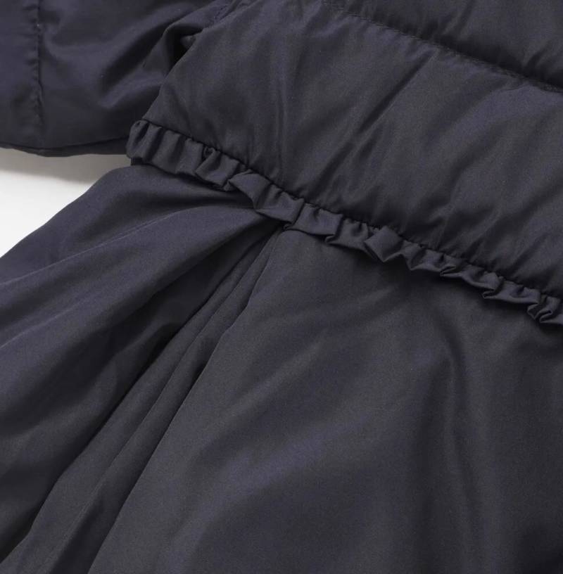 SLAP SLIP(スラップスリップ) 「フード付きリボンダウンジャケットgirls」(90-130cm) の画像