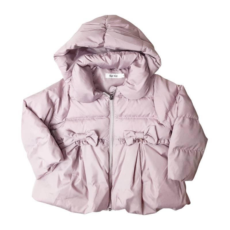 SLAP SLIP(スラップスリップ) 「フード付きリボンダウンジャケットgirls」(90-130cm) の画像