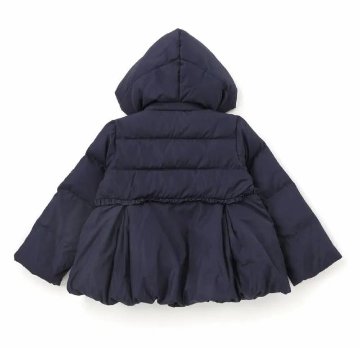 SLAP SLIP(スラップスリップ) 「フード付きリボンダウンジャケットgirls」(90-130cm) の画像