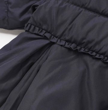 SLAP SLIP(スラップスリップ) 「フード付きリボンダウンジャケットgirls」(90-130cm) の画像