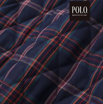 SLAP SLIP(スラップスリップ) 「【POLO BCSコラボ】フード付きチェックキルティングジャケット」(90-130cm) の画像