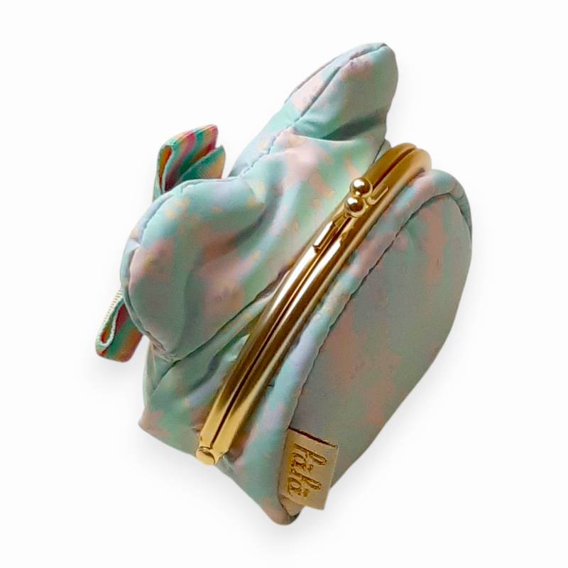 fafa「HONEY-ROSE　クマちゃんフェイスがま口型ポーチ」（F)の画像