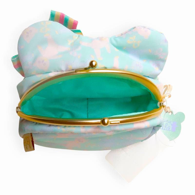 fafa「HONEY-ROSE　クマちゃんフェイスがま口型ポーチ」（F)の画像