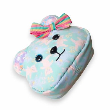 fafa「HONEY-ROSE　クマちゃんフェイスがま口型ポーチ」（F)の画像