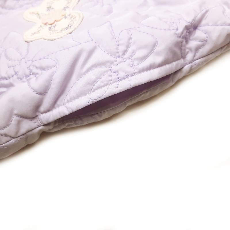 Souris スーリー 「リボンキルティング裏ボアリバーシブルショートコート」 (90-130cm)の画像