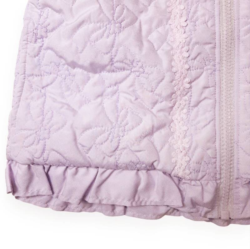 Souris スーリー 「リボンキルティング裏ボアリバーシブルショートコート」 (90-130cm)の画像