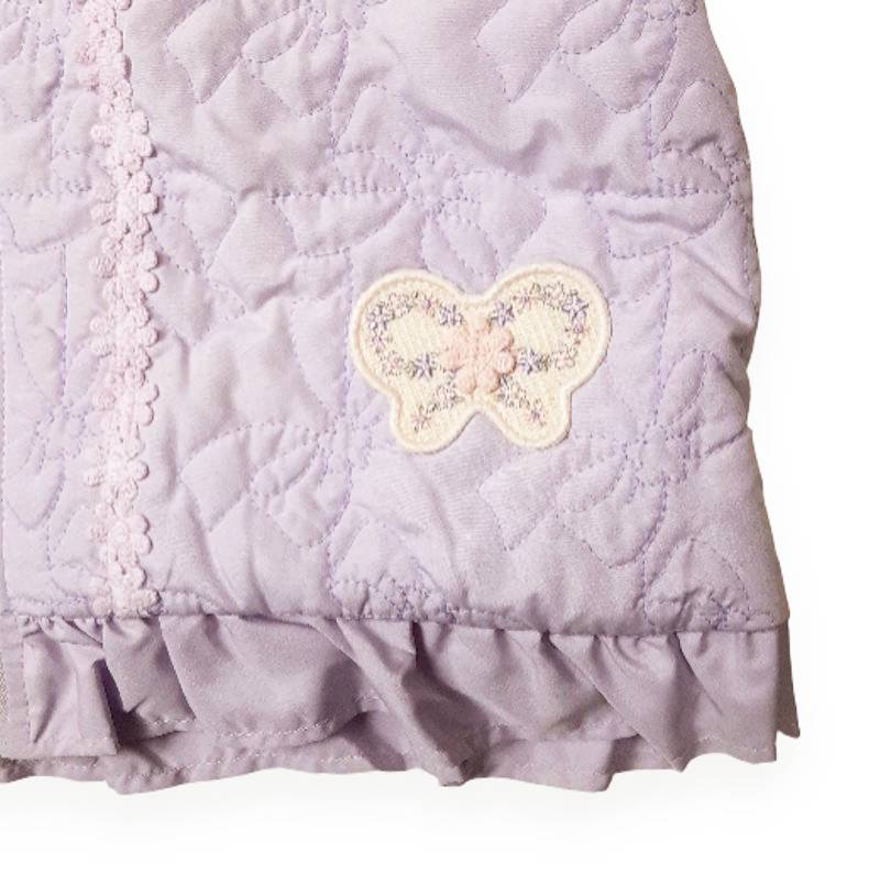 Souris スーリー 「リボンキルティング裏ボアリバーシブルショートコート」 (90-130cm)の画像