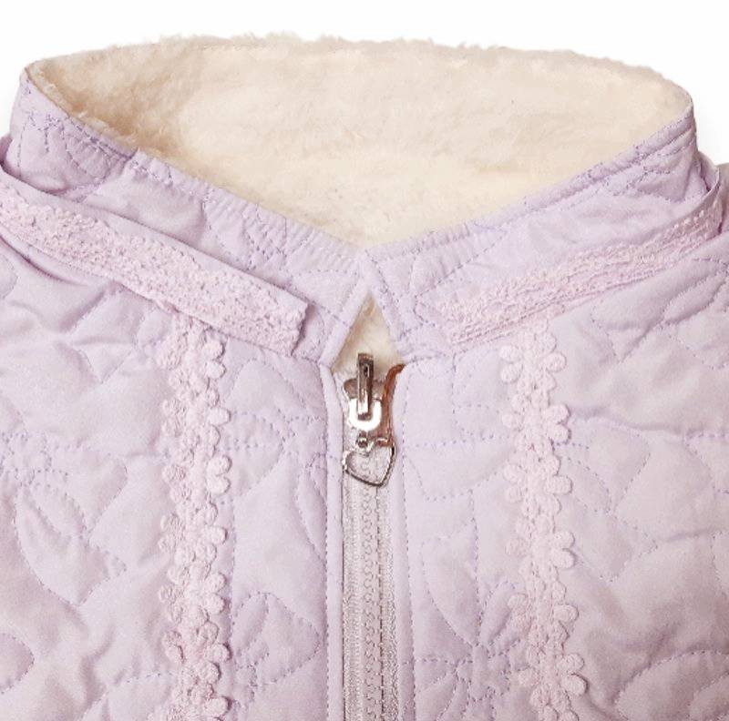 Souris スーリー 「リボンキルティング裏ボアリバーシブルショートコート」 (90-130cm)の画像