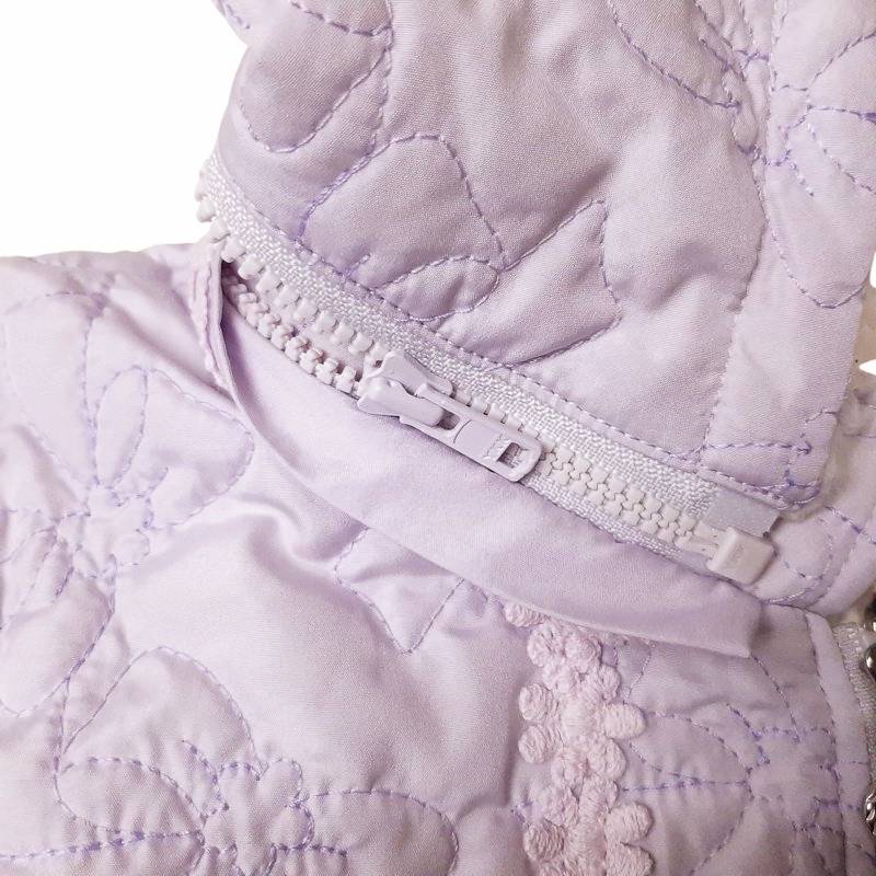 Souris スーリー 「リボンキルティング裏ボアリバーシブルショートコート」 (90-130cm)の画像