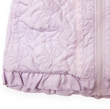 Souris スーリー 「リボンキルティング裏ボアリバーシブルショートコート」 (90-130cm)の画像