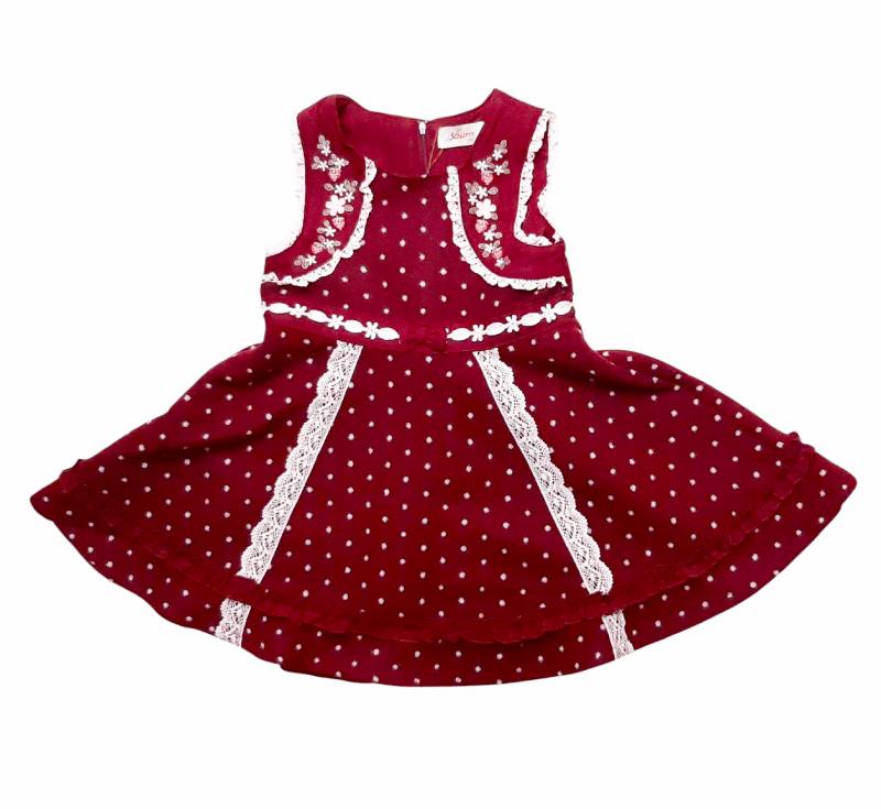 Souris(スーリー)「プチドット柄ジャンパースカート」（90-130cm）の画像