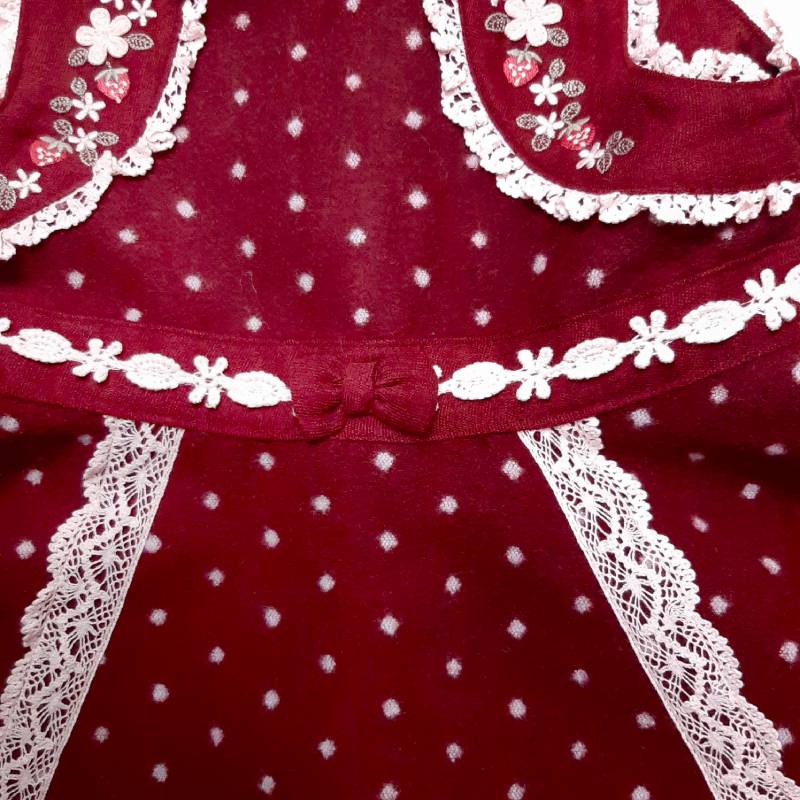 Souris(スーリー)「プチドット柄ジャンパースカート」（90-130cm）の画像