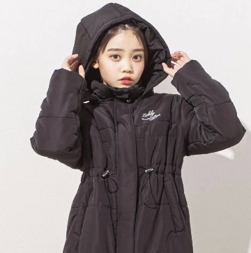 ZIDDY「フード付き中綿入りブルゾン」 (140-160cm)　の画像