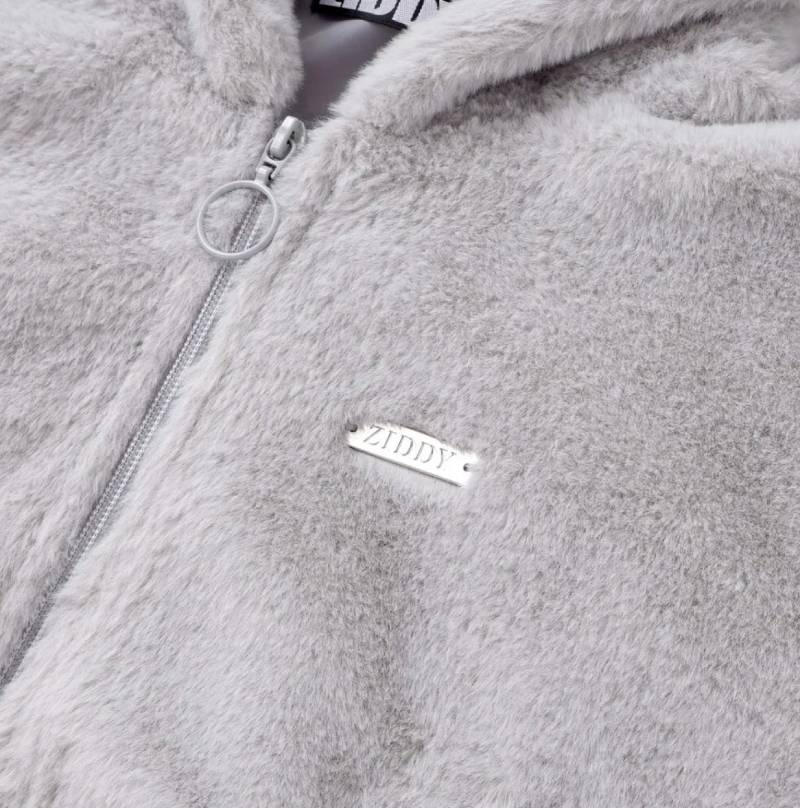 ZIDDY「フード付きショート丈ファーブルゾン」 (140-160cm)　の画像