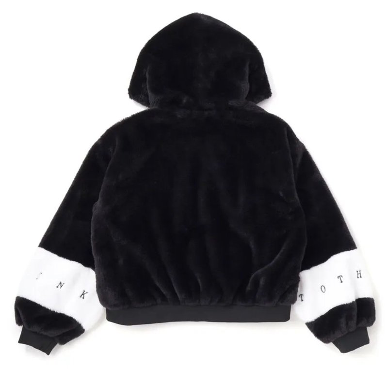 ZIDDY「フード付きショート丈ファーブルゾン」 (140-160cm)　の画像