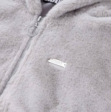 ZIDDY「フード付きショート丈ファーブルゾン」 (140-160cm)　の画像