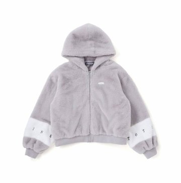 ZIDDY「フード付きショート丈ファーブルゾン」 (140-160cm)　の画像