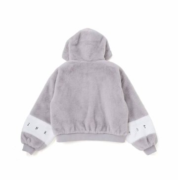 ZIDDY「フード付きショート丈ファーブルゾン」 (140-160cm)　の画像