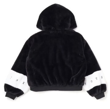 ZIDDY「フード付きショート丈ファーブルゾン」 (140-160cm)　の画像