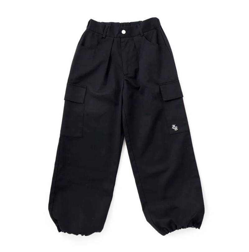 ZIDDY「ロゴ刺繍入り ツイルカーゴパンツ」 (140-160cm) 【メール便送料無料】の画像