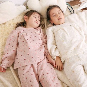 SLAP SLIP 「パジャマ 腹巻き一体型 みんな快眠！みんみんキルトパジャマ 上下セット」 (80~130cm) の画像