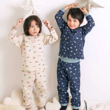 SLAP SLIP 「パジャマ 腹巻き一体型 みんな快眠！みんみんキルトパジャマ 上下セット」 (80~130cm) の画像