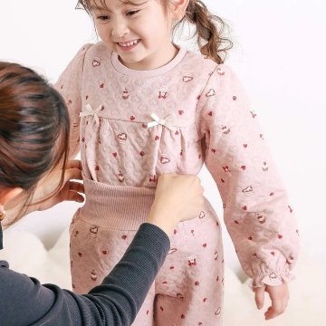 SLAP SLIP 「パジャマ 腹巻き一体型 みんな快眠！みんみんキルトパジャマ 上下セット」 (80~130cm) の画像