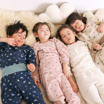 SLAP SLIP 「パジャマ 腹巻き一体型 みんな快眠！みんみんキルトパジャマ 上下セット」 (80~130cm) の画像