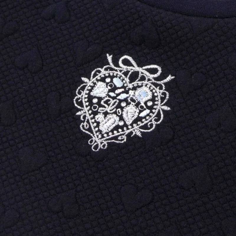 SLAP SLIP(スラップスリップ) 「キルトハート柄コーデュロイ切り替えトレーナー」(80-130cm) 【メール便送料198円対応】の画像