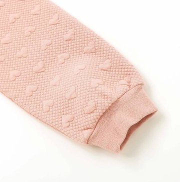 SLAP SLIP(スラップスリップ) 「キルトハート柄コーデュロイ切り替えトレーナー」(80-130cm) 【メール便送料198円対応】の画像