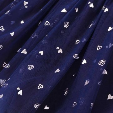 SLAP SLIP(スラップスリップ) 「ハートチュールドッキングニットワンピース」(80-130cm) 【メール便送料198円対応】の画像